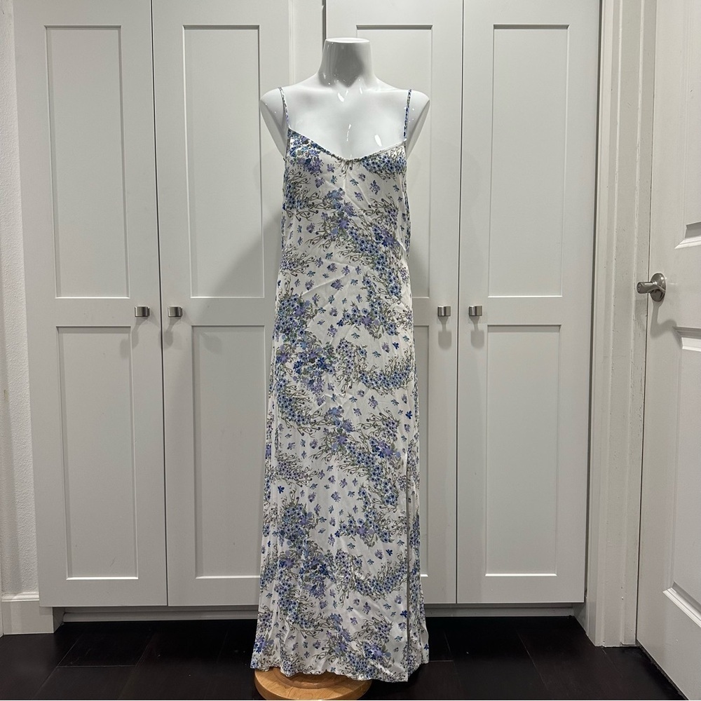 & Other Stories Floral Maxi Dress with Spaghetti Straps Size 10 NWT - Picture 4 of 7
